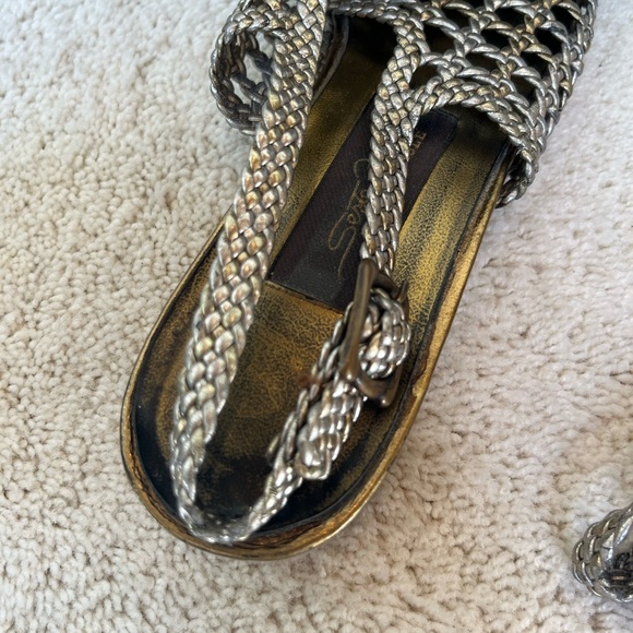 Sesto Meucci Bronze Woven Slingback Flats, Women’s Size 8 - Picture 6 of 7